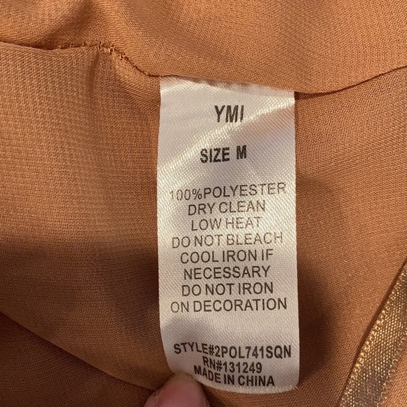 Bronzed Gold Sequin Fully Lined Holiday Cocktail Mini Skirt - Picture 11 of 11